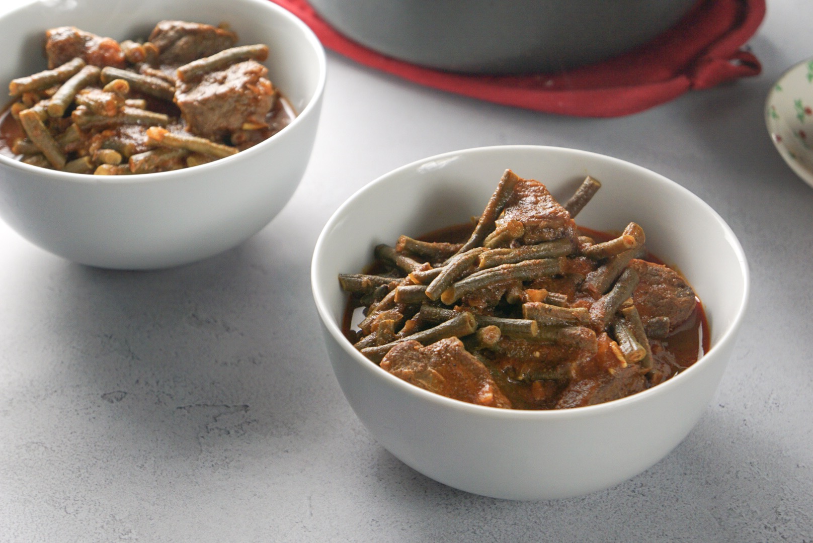 Long Green Bean Tomato Stew