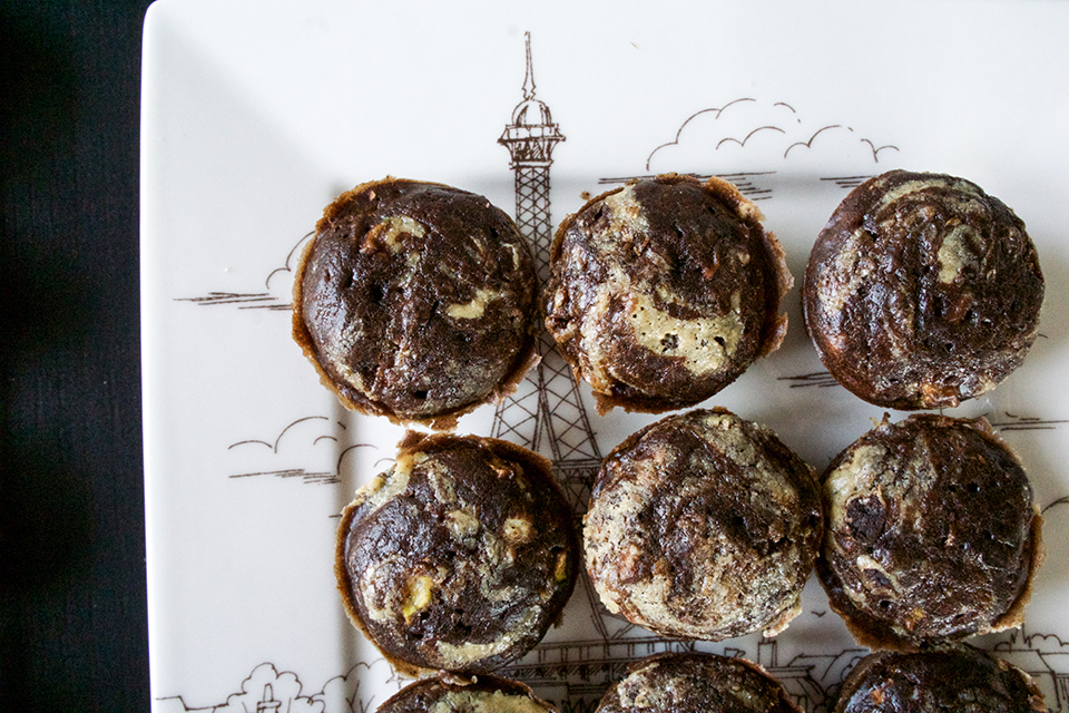 chocolate zucchini muffins