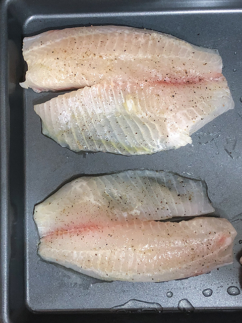 seasoned tilapia